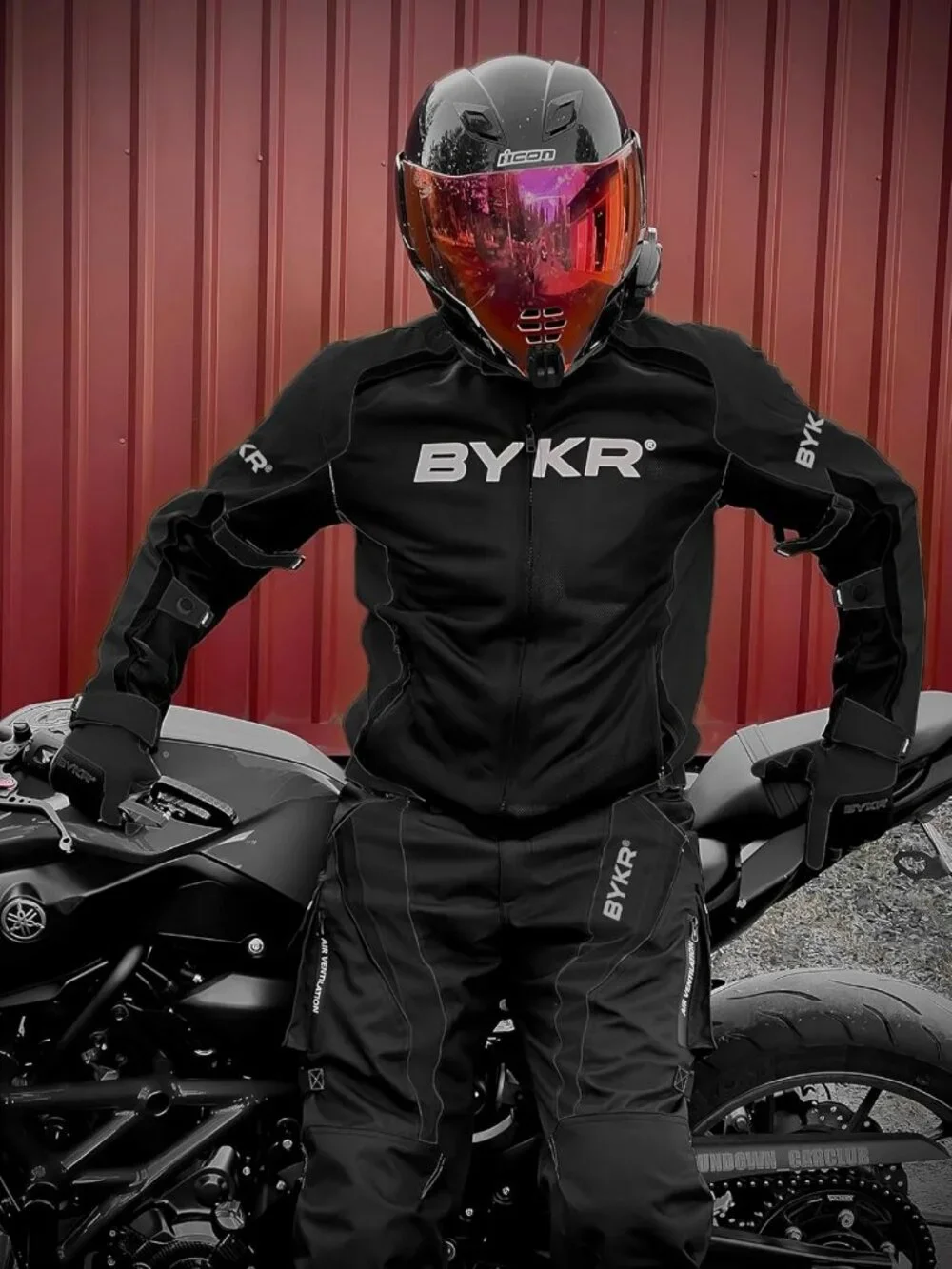 Men's Breathable Mesh Motorcycle Jacket - Protective Dual Sports Riding Gear